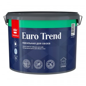 Матовая краска для покраски обоев и стен Euro Trend 2.7 л (Евро тренд)