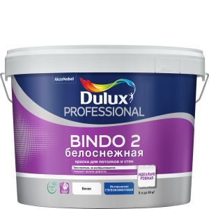 Краска Dulux Bindo 2 для стен и потолка — экологичная и без запаха