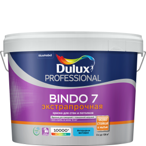 Краска Dulux Bindo 7 — износостойкая матовая для стен и потолков